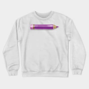 Fuschia Pencil Crewneck Sweatshirt